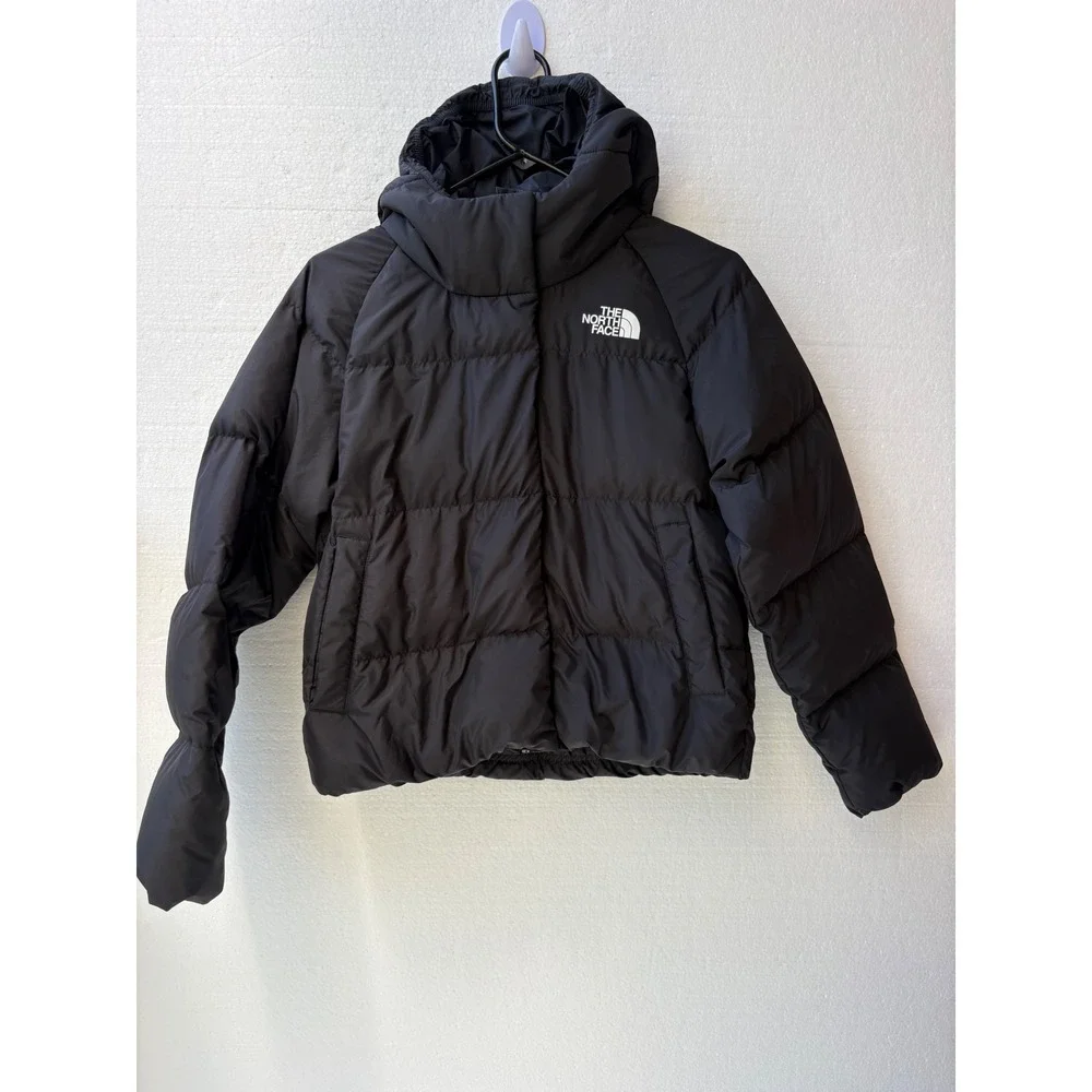 The North Face Puffer Jacket Synthetic Hooded Quilted Logo Winter School Girls L